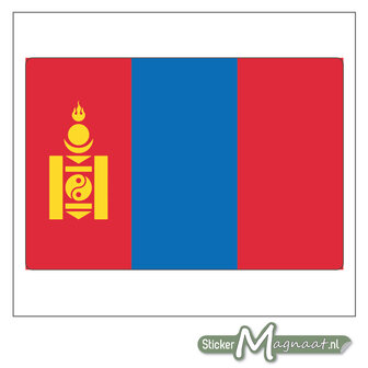 Vlag Mongoli&euml; Sticker