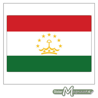 Vlag Tadzjikistan Sticker