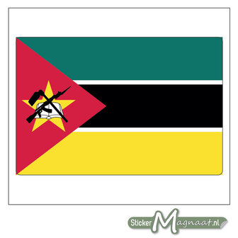 Vlag Mozambique Sticker