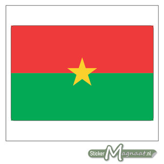 Vlag Burkina Faso Sticker