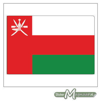 Vlag Oman Sticker