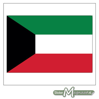Vlag Koeweit Sticker