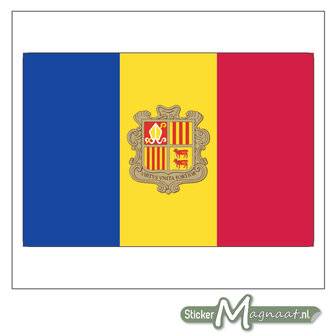 Vlag Andorra Sticker