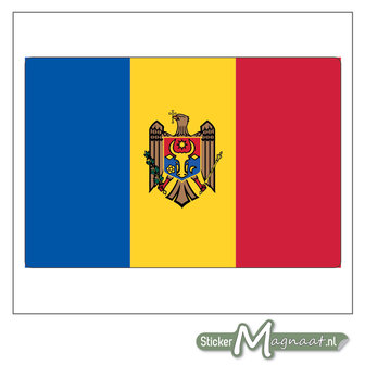 Vlag Moldavi&euml; Sticker