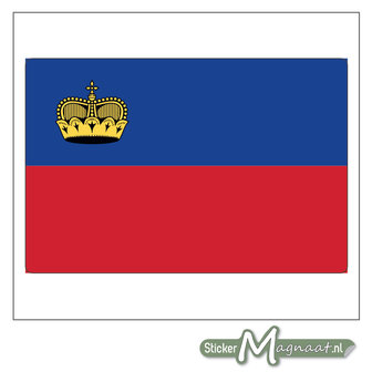 Vlag Liechtenstein Sticker