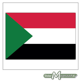 Vlag Soedan Sticker