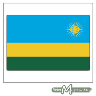 Vlag Rwanda Sticker