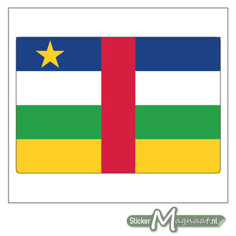 Vlag Centraal-Afrikaanse Republiek Sticker