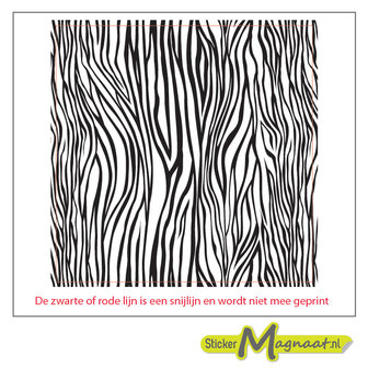 Tegelstickers zebraprint