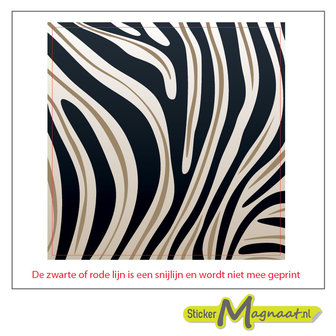 Tegelstickers Zebra print