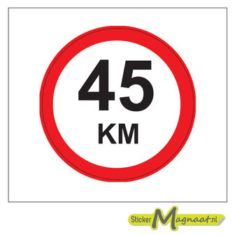 45 km sticker