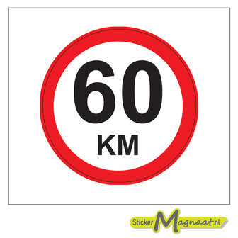 60 KM bord Stickers