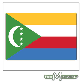 Vlag Comoren Sticker