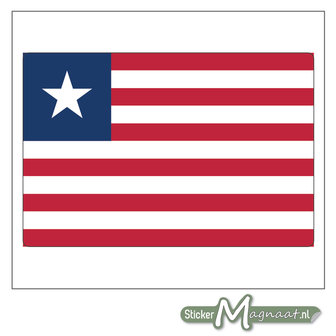 Vlag Liberia Sticker