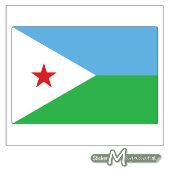 Vlag Djibouti Sticker