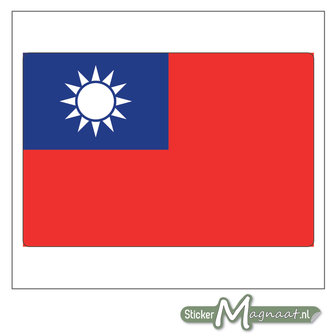 Vlag Taiwan Sticker