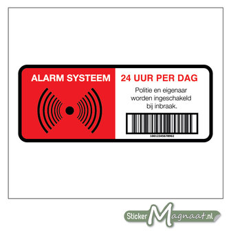 Alarm Systeem Stickers