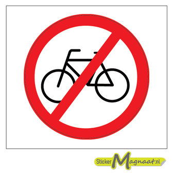 verboden fiesten te plaatsten sticker