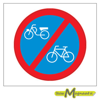 Verboden Parkeren voor (Brom)fietsen Stickers