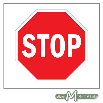 Stop bord Sticker