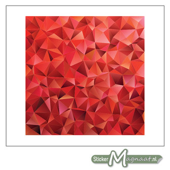 Tegelstickers Abstract Rood
