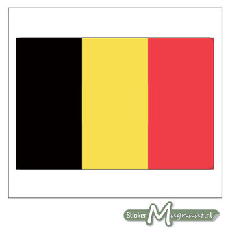 Vlag Belgi&euml; Sticker