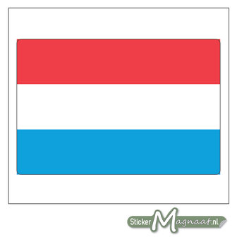 Vlag Luxemburg Sticker