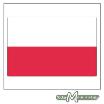 Vlag Polen Sticker