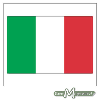 Vlag Itali&euml; Sticker