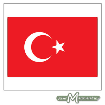 Vlag Turkije Sticker