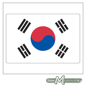 Vlag Zuid-Korea Sticker