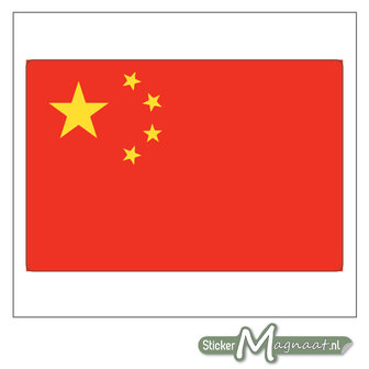 Vlag China Sticker