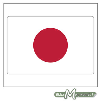 Vlag Japan Sticker