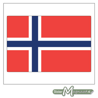 Vlag Noorwegen Sticker