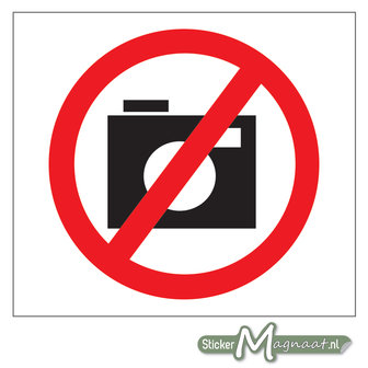 Verboden te Fotograferen Stickers