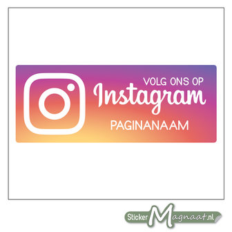 Instagram Sticker met eigen naam