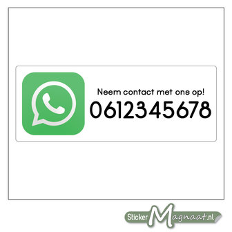 WhatsApp Stickers met eigen nummer