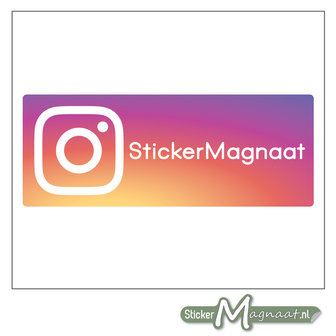 Instagram Sticker eigen naam
