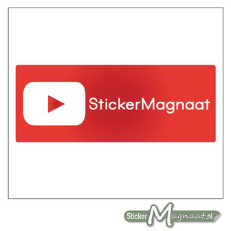YouTube Sticker eigen naam