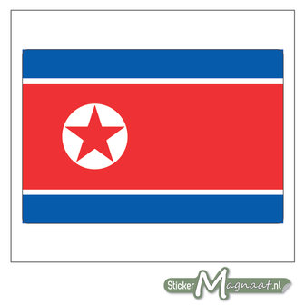 Vlag Noord-Korea Sticker