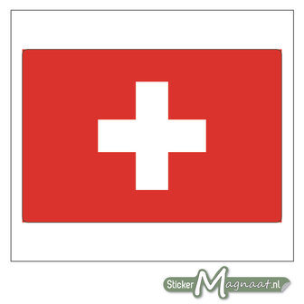 Vlag Zwitserland Sticker