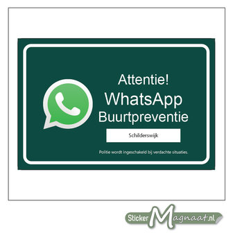 WhatsApp beveiliging stickers buurtpreventie