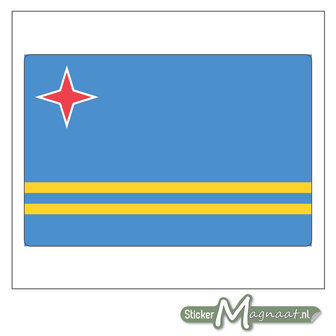 Vlag Aruba Sticker