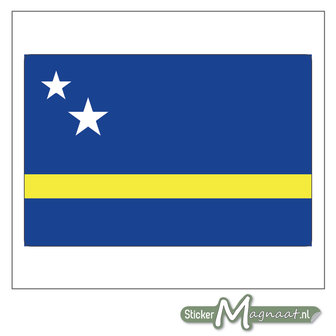 Vlag Curacao Sticker