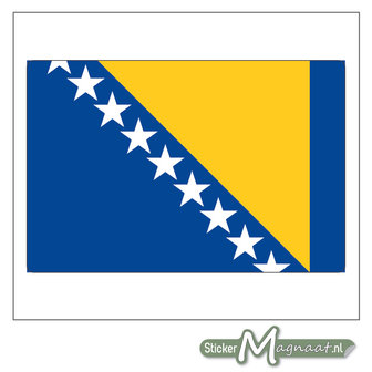 Vlag Bosni&euml; Sticker