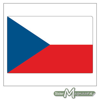 Vlag Tsjechi&euml; Sticker