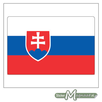 Vlag Slowakije Sticker