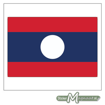 Vlag Laos Sticker