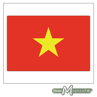 Vlag Vietnam Sticker
