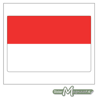 Vlag Indonesi&euml; Sticker